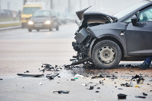 Car Accident Caused by Dangerous Road Conditions